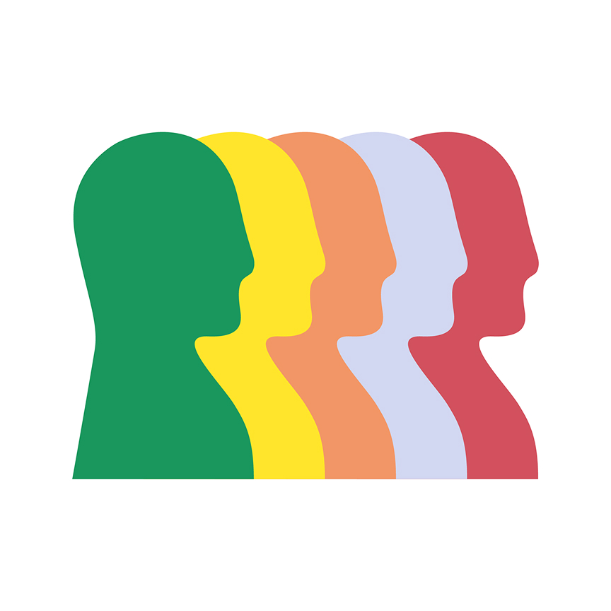 multicolored people