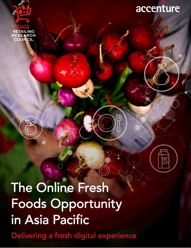 The Online Fresh Foods Opportunity in Asia Pacific: Delivering a fresh digital experience, with radishes graphic