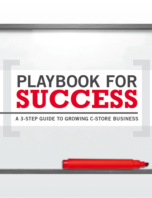 Playbook for Success: A 3-Step Guide to Growing C-store Business, with whiteboard and marker