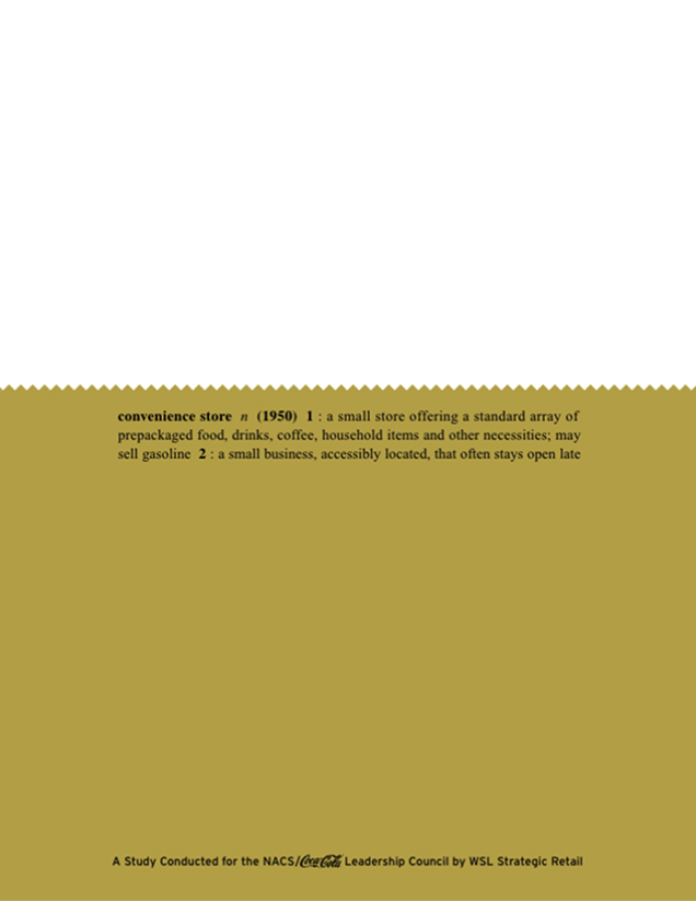 convenience store n 1: a small store offering a standard array of prepackaged food, drinks, coffee, household items and other necessities; may sell gasoline 2: a small business, accessibly located, that often stays open late