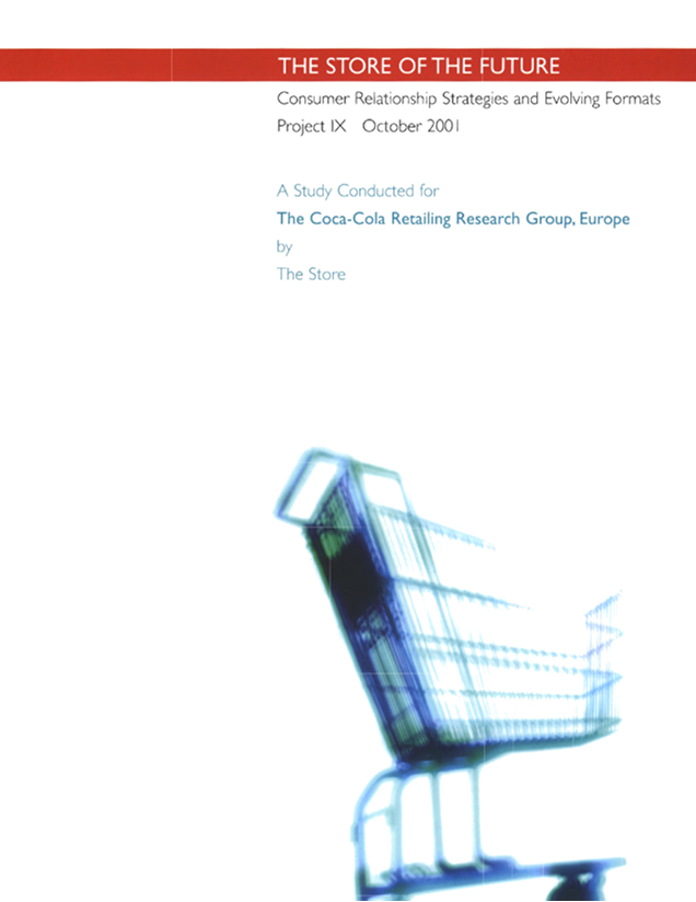 The Store of the Future: Consumer Relationship Strategies and Evolving Formats with shopping cart graphic