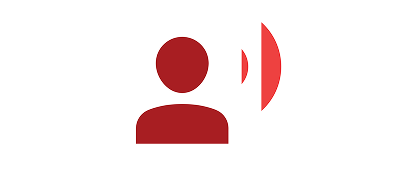 Person speaking icon