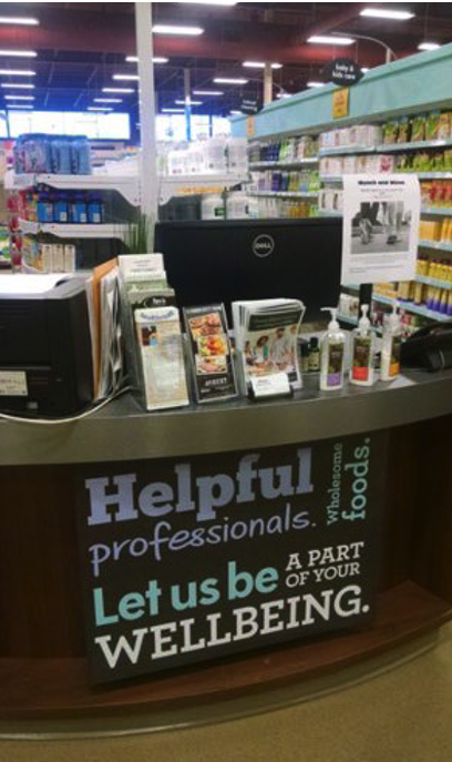 Health and wellness services in the middle of HBC section at Sobeys in Canada