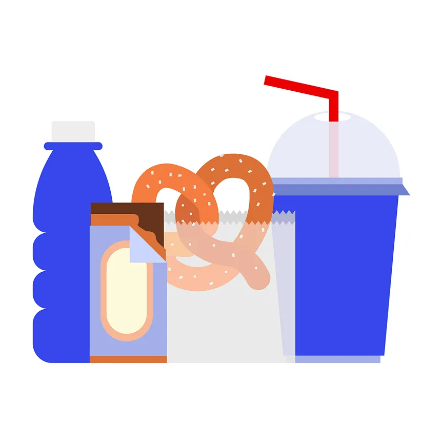snacks and drinks