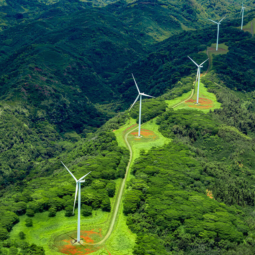 wind turbines